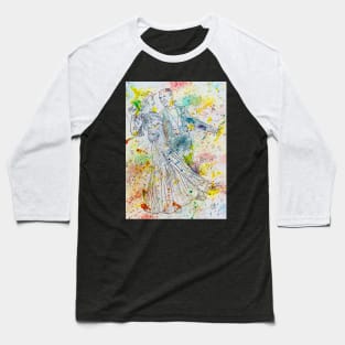 FRED ASTAIRE and GINGER ROGERS watercolor portrait .2 Baseball T-Shirt